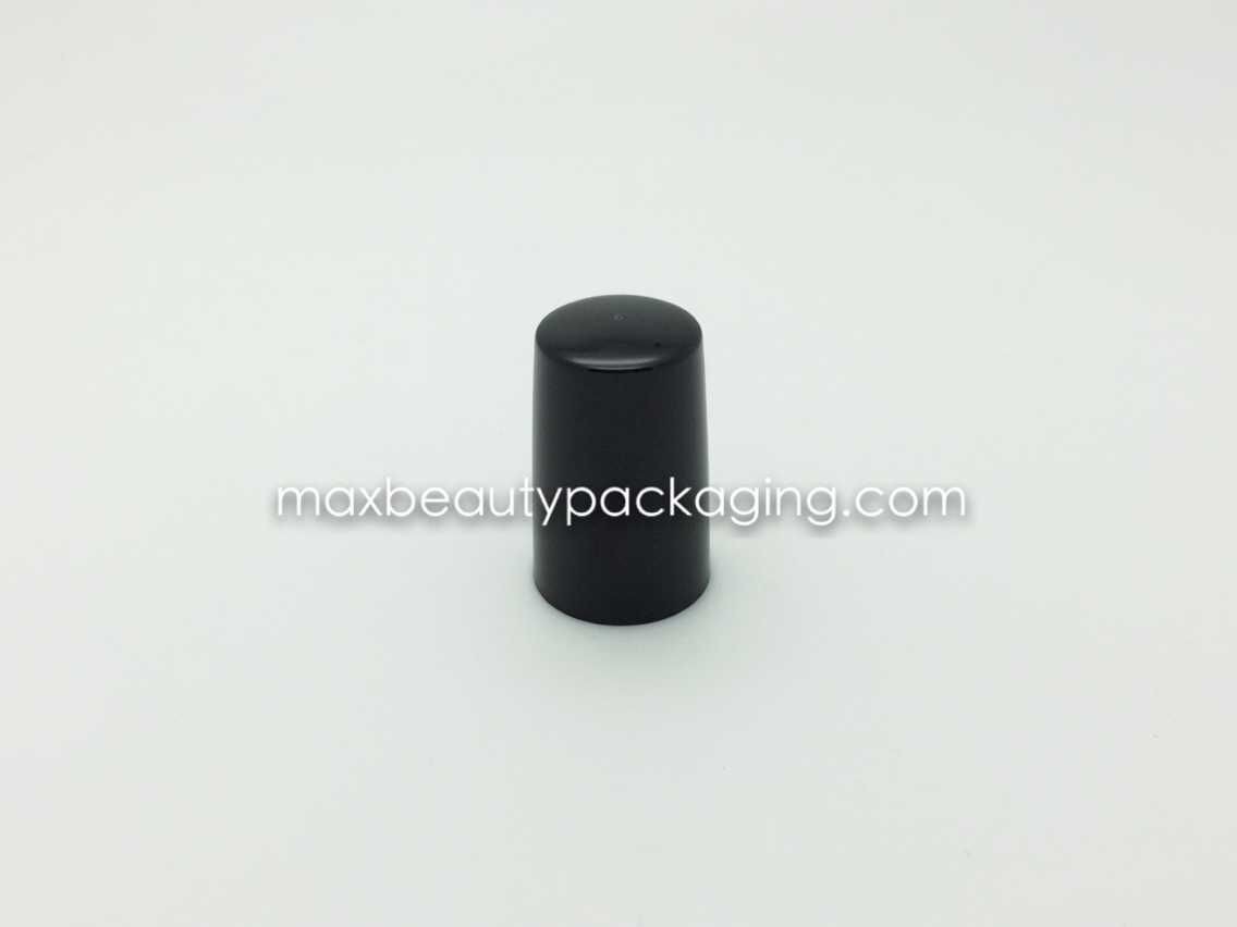 N2029 shiny black finish nail polish cap nail polish packaging plastic cap uv coating available flat brush plastic cap