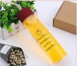 monolayer glass high boron silicon transparent water cup four colors size 22*5