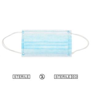 China Disposable 3 Ply Face Mouth Mask / Nonwoven Respirator Protective Masks factory