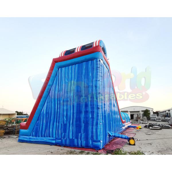 Quadruple Stitching Outdoor Inflatable Water Slides For Amusement Park