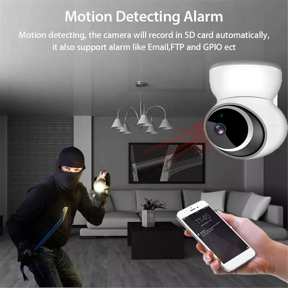 720P 1080P IP Camera 1M 2M Wireless Wi-Fi Camera Security Surveillance CCTV Camera Baby Monitor(TY-S2-T0)