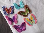 Small Butterfly Iron On Embroidered Applique Patches Cloth Badge For Clothes