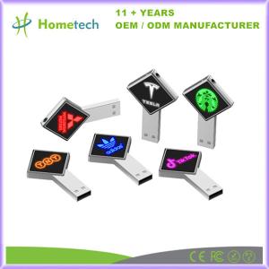 China Light Up Your Logo Perfect Promotion Gift Metal USB Flash Drive with USB 2.0/3.0 Interface factory