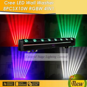 China 8x10W RGBW 4 in 1 LED Moving Head Beam Stage Lighting factory