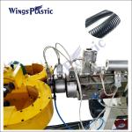 SJ50 Plastic Single Wall Corrugated Pipe Machine Flexible PE PP EVA PVC PA Tube