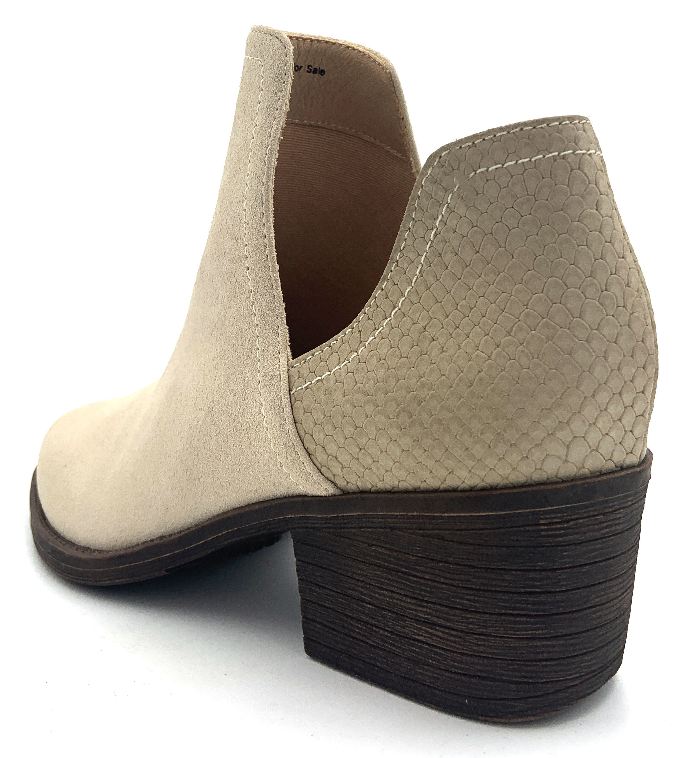 Customized Ladies Ankle Boots With Mid Calf Height High Heel