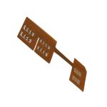 Multilayer Yellow Soldermask 0.8mm Flexible PCB