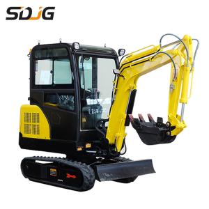 China New Excavator Price 1.5ton 1.7 ton 2 ton mini Excavator Digging Hydraulic Small Micro Digger factory