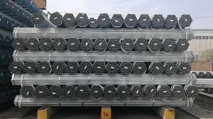 China Q235 Q345 Carbon Steel Round Scaffolding Galvanized Pipe 6m / 12m Customized factory