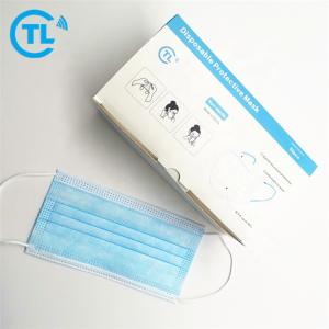 China Fast Shipment personal protection CE approved 3ply face mask disposable earloop factory