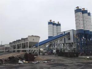 China High Efficiency 60m3/H Stationary Concrete Batching Plant Concrete Mixing Plant factory