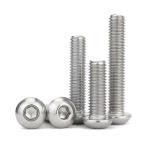 SS304 Stainless Steel Hex Socket Button Head Screws ISO3506-1 Metric A2-70