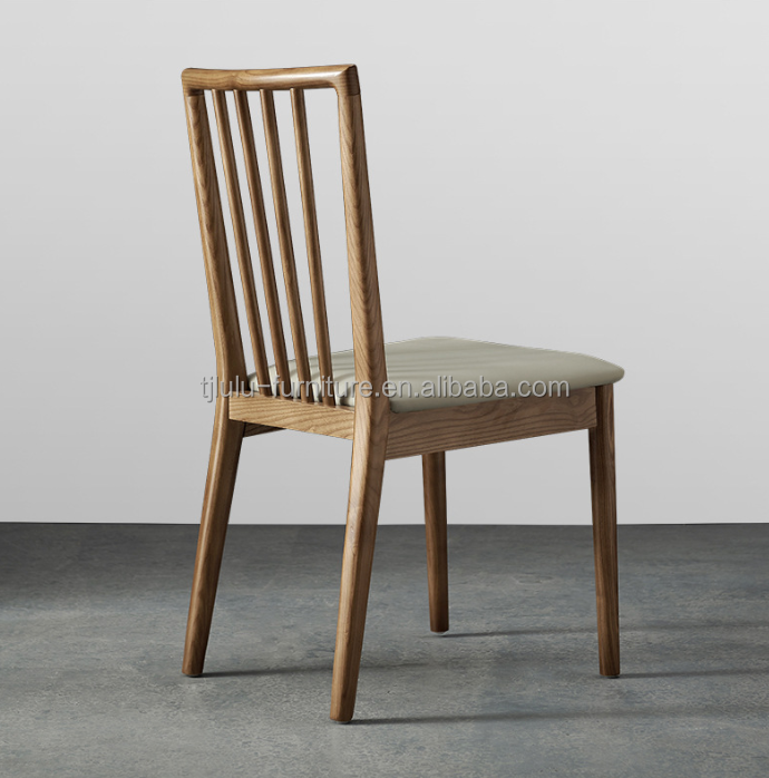Leisure Chair Restaurant Solid Wood Dining Chair with Design and Upholstery