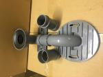 Gray PVC Toilet Siphon Tube , Toilet Drain Fittings Washroom Appliance Connector