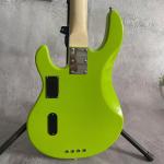 Custom 4 Strings Stingray Electric Bass Guitar in Green with White Pickguard