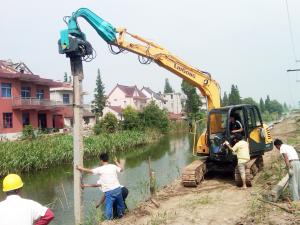 China Light Weight Mini Pile Driver Super Small Structure Convenient Transportation factory