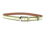 Pin Buckle Biclour Mens Casual Leather Belt For Jeans / Khaki Pants / Golf