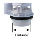 Flush Valve 3" Outlet Fill Valve Plus Push Button Toilet Repair Kits From Xiamen