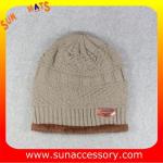AK17018 Sun Accessory advertising winter knitted beanie hats for mens,Logo can