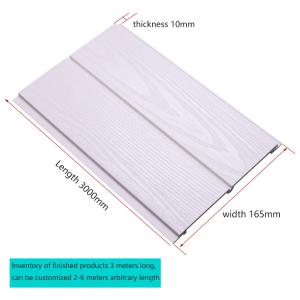 China Embossed WPC Fluted Wall Panel 15mm Acid And Alkali Resistance factory