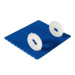 White/Blue Food Grade Plastic Modular Side Flexible Conveyor Belt in Conveyors