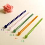 Colorful Glass Drinking Straws Stick Stirrer bar