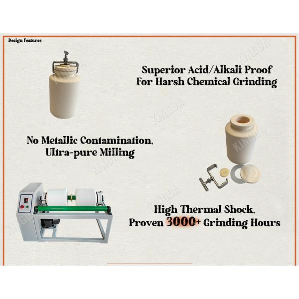 Mixed Sizes 99% Al2O3 Alumina Ceramic Grinding Jar with One Month Warranty for Ball Mill and Roller Mill Applications