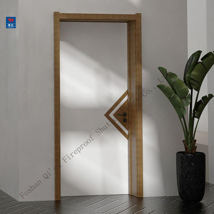 Fixed Front Entry Solid Wood Pivot Door For Commercial Building