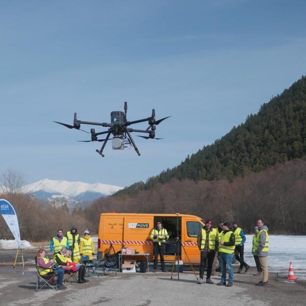 EU Airborne UAV LiDAR Scanning GS-130X Hesai XT32 Laser Senor High Accuracy Pos