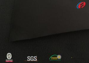 China Home Textile 170g Jacquard Knit Fabric , Black Sports Clothing Material factory