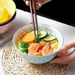 Colorful Soup Ceramic Bowl , Porcelain Bowl Microwave Safe With Custom Logo