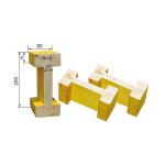 Construction Pine Wooden H20 Yellow Painting Lumber Scaffold Beam