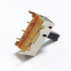 China Slide Switch,1P2T Long Handle Surface Mount Sliding Switch ,Vertical Push Tact Switch,Interruptor On-Off Toggle Switch factory