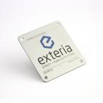 Label Marking Stainless Steel Metal Card , Engraved Name Plate Tag Printing