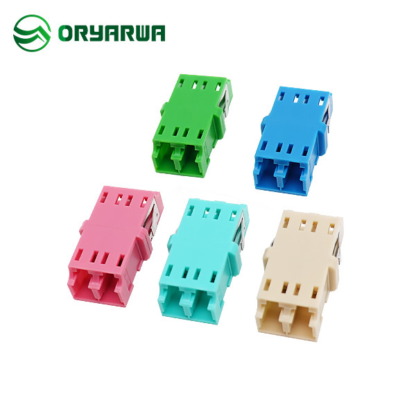 ODM LC Duplex Single Mode Adapter Flange Split Type For Telecom