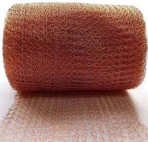 China Copper Knitted Metal Mesh Roll 0.18mm Wire Soft Stocked in Various Lengths factory