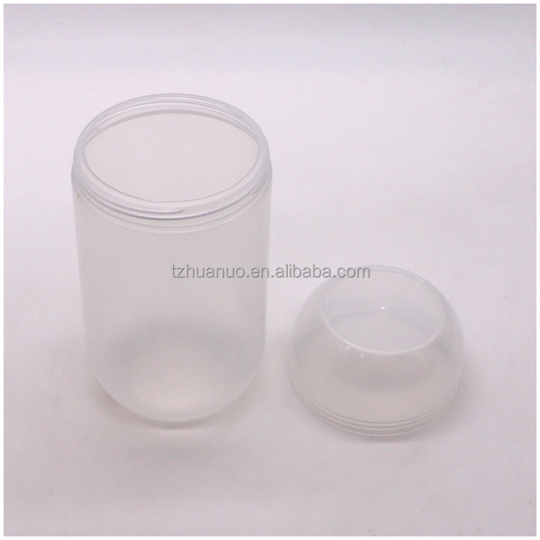 Customized 500ML PP Capsule Shape Plastic Food Storage Jar with Screw Cap