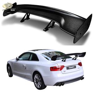 China Universal Car Exterior Body Kits Carbon Fiber Rear Spoiler Wing factory