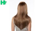 Fashion Side Bang Heat Resistant Synthetic Hair Wigs Dark Brown Mixed Blonde