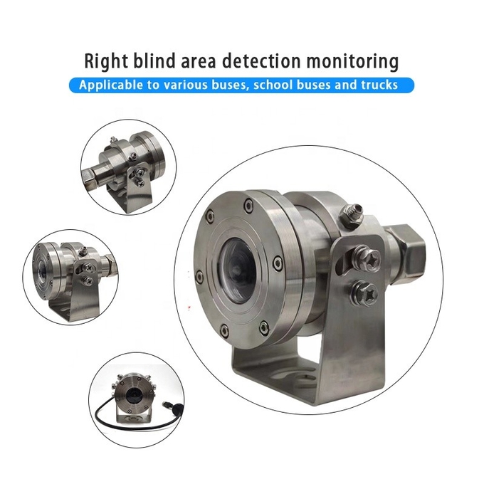 4K CCTV Anti-Explosion Fisheye PTZ Camera Stainless Steel for Truck Build-in MIC Starlight IR