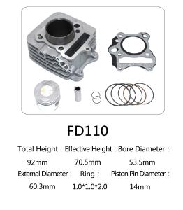 China Usage for Suzuki motorcycle FD110 motorcycle cylinder kit factory