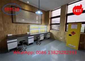 China Phenolic Resin Chemistry Lab Workbench Chemical Lab Benches with Cabinets for Higher Safety factory