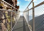 Stainless Steel Wire Rope Mesh Diamond Shaped Hole For Bridge Fencing Use