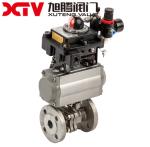 Industrial DIN Wcb/CF8/CF8m Stainless Steel Floating Flange Ball Valve with