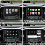 Carplay interface for Chevrolet Colorado GMC Canyon android auto youtube box by
