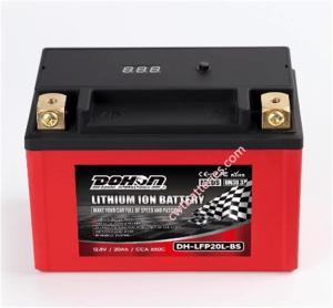 China Rechargeable AGM ATV Battery Replacement DOHON DH-LFP20L-BS 12.8V 20Ah factory