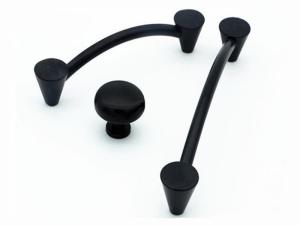 China Black Furniture Handles And Knobs 96mm 30mm Round Knob Iso 9001 Certificate factory