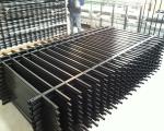 Customized Black Zinc Steel Metal Garrison Fence Panels Maintenance Free
