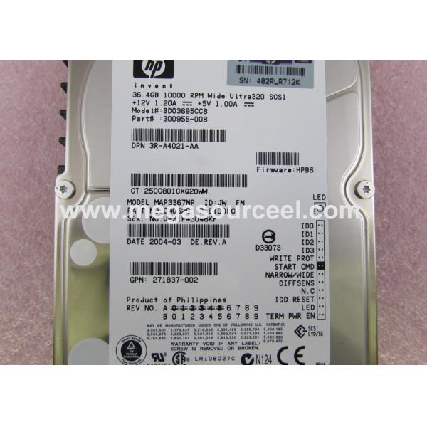 China Original HP MAP3367NP 36.7 GB SCSI 68 Pin Hard Disk 10K RPM make from Fujitsu factory