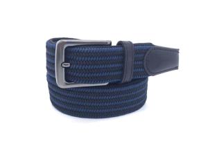 China Multi - Color Elastic Fabric Braided Belt With Pin Buckle , Enduring Stretch Woven Belt For Unisex Junior factory
